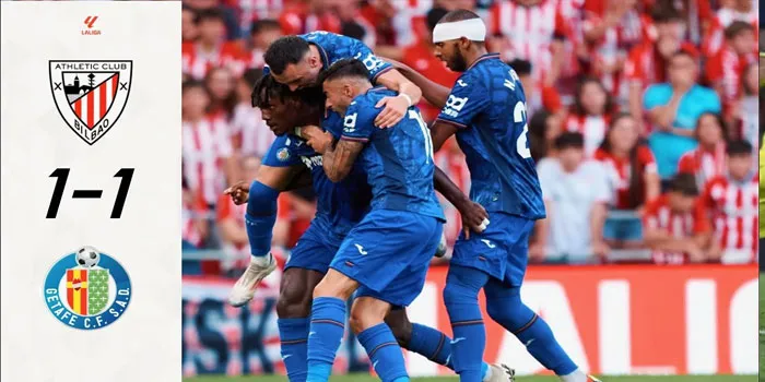 Hasil Pertandingan Laliga Bilbao Vs Getafe Skor Imabang 1-1