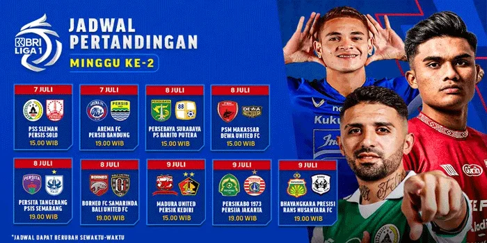 Jadwal Siaran Langsung Pekan Kedua BRI Liga 1 2024/2025