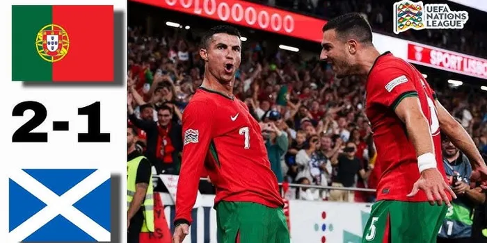 UEFA Nations League Portugal Sukses Menumbangkan Skotlandia Dengan Skor 2-1